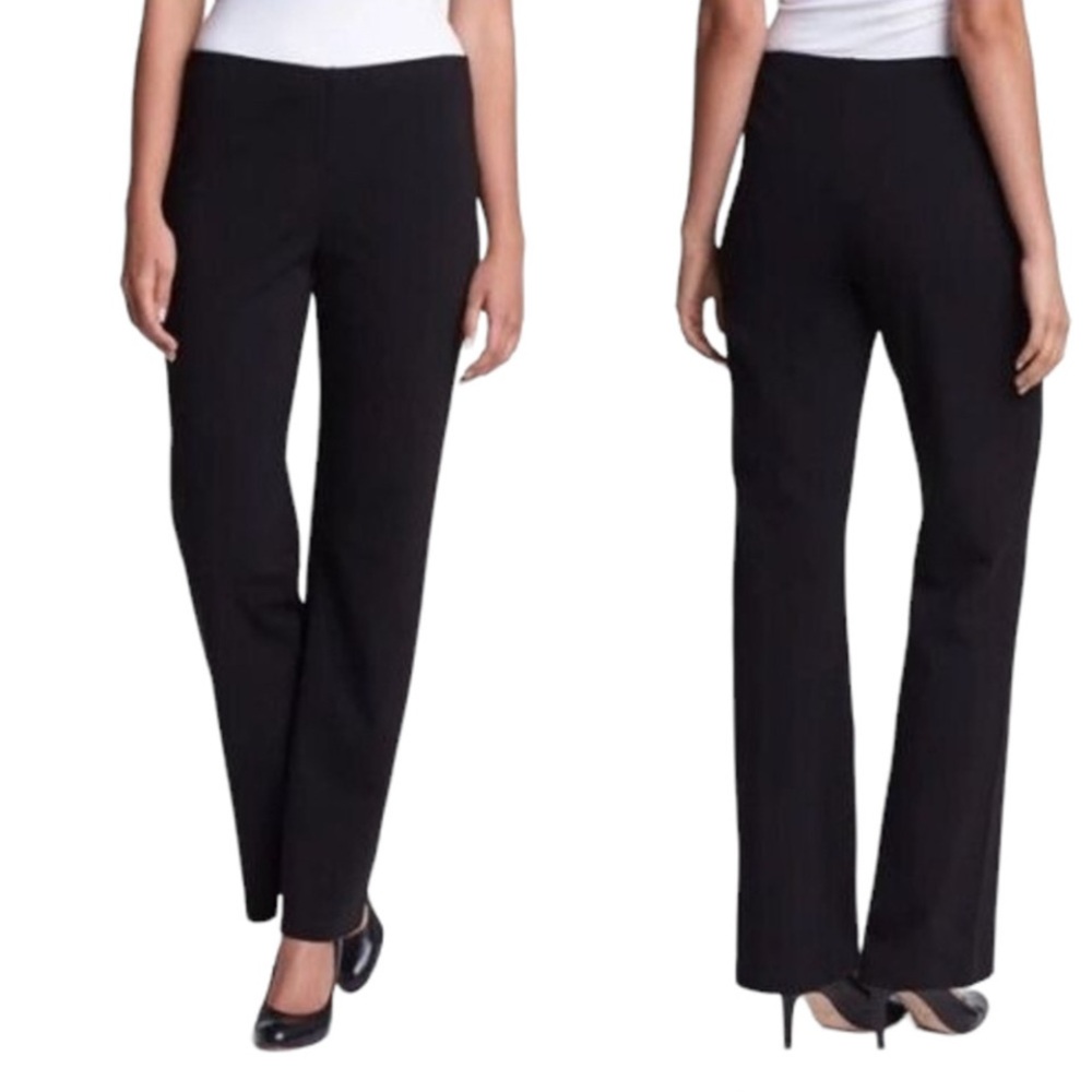 Eileen Fisher Stretch Black Pants Size M Petite
Waist:15”
Inseam:25.5”
Rise:9”